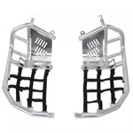 Tusk Foot Peg Nerf Bars With Heel Guards Silver Black Webbing 19-2281 New. Price: $228.70.