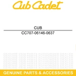 Cub Cadet 707-06146-0637 Seat Plate Bracket Powder Black Challenger 4X2 400LX New. Price: $50.95.