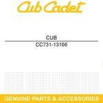 Cub Cadet 731-13166 Upper Floor Board Cover Challenger 4X4 400 New. Price: $245.19.