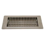 Ap Products 013-630 4" X 12" Brown Metal Dampered Floor Register New. Price: $14.50.
