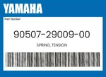 Yamaha Genuine Spring, Tension 90507-29009-00 New. Price: $20.26.