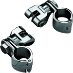 Kuryakyn Peg Mounts With 1-1/4 In. Fits Magnum Quick Clamps Chrome Pair New. Price: $124.99.