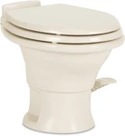 311 Gravity Toilet Bone Profile Slow- Close Seat Power Flush, New. Price: $482.41.