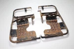 Suzuki Eiger 400F 02 Footrest Right Set Left 43520-38F10 48356 Z09 Used. Price: $74.39.