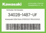 Kawasaki Genuine Step,foot Peg,s.gold 34028-1487-UF New. Price: $9.58.