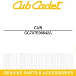 Cub Cadet 707E06642A Air Inlet Cover Challenger 400LX Utility Vehicles New. Price: $46.23.