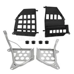 Heel Guards Footrest For Yamaha YFZ350 Banshee Lh+rh Nerf Bars Black+silver New. Price: $55.99.