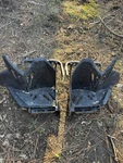 08-10 2010 Polaris Outlaw 525 Oem Footrests Heel Guards Pegs Used. Price: $125.00.