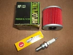 Tune Up Kit Kawasaki Bayou Spark Plug + Oil Filter 1988-2002 250 New. Price: $15.95.