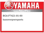 Genuine Yamaha Oem Part BG4-F7421-01-00 Footrest Direct New. Price: $230.99.