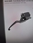 Drag Specialties 0610-0689 9/16IN. Single-disc Master Cylinder With Lever... New. Price: $175.00.