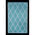 Faulkner 68903 Reversible Rv Outdoor Mat; Turquoise & White Diamond - 8' X 20' New. Price: $113.19.