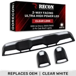 Recon 264158CLHPWH Led Cab Roof Light Kit Clear/white For 20-23 Silverado/sierra New. Price: $399.95.