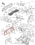 New Oem Kawasaki Mule Pro Dxt 1000 Rear Seat Lower Cover Guard. Price: $124.95.