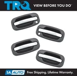 Trq Chrome/black Exterior Outer Door Handle Set For Silverado Escalade Pickup New. Price: $79.95.