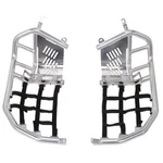 Tusk Foot Peg Nerf Bars Heel Guards Silver With Black Webbing Fits Raptor 700 New. Price: $199.88.