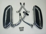 Harley-davidson 2007 Road King Cvo Front Rider Footboards Mounts Ironside Chrome Used. Price: $199.00.