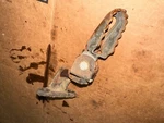 Yamaha YZ-80 Right Foot Peg And Bracket, 3R1-27422-01-R4 Used. Price: $49.00.